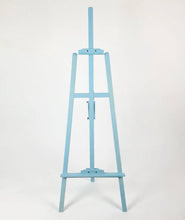 Load image into Gallery viewer, Blue wash wooden easel – 1.55m - HIRE ONLY
