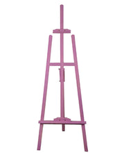 Load image into Gallery viewer, Pink wash wooden easel – 1.55m - HIRE ONLY