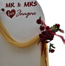 Load image into Gallery viewer, Burgundy / dark red hanging flowers SMALL – easel, welcome sign, arch, floor - HIRE ONLY