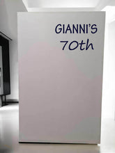 Load image into Gallery viewer, Popular rectangular white backdrop – 1.9m tall - HIRE ONLY