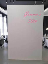 Load image into Gallery viewer, Popular rectangular white backdrop – 1.9m tall - HIRE ONLY