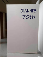 Load image into Gallery viewer, Popular rectangular white backdrop – 1.9m tall - HIRE ONLY