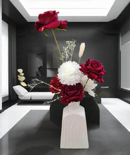 Load image into Gallery viewer, Red & white table flowers centrepieces - HIRE ONLY