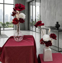 Load image into Gallery viewer, Red & white table flowers centrepieces - HIRE ONLY