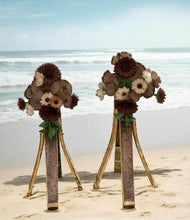 Load image into Gallery viewer, Rustic flower stand (no flowers) 1m tall - HIRE ONLY