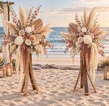 Load image into Gallery viewer, Rustic flower stand (no flowers) 1m tall - HIRE ONLY