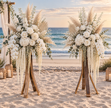 Load image into Gallery viewer, Rustic flower stand (no flowers) 1m tall - HIRE ONLY