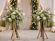 Load image into Gallery viewer, Rustic flower stand (no flowers) 1m tall - HIRE ONLY