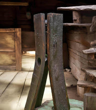 Load image into Gallery viewer, Rustic flower / mirror stand (no flowers/mirror) - 77cm tall - HIRE ONLY