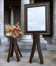 Load image into Gallery viewer, Rustic stand with mirror – welcome sign - HIRE ONLY