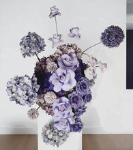 Load image into Gallery viewer, Purple / violet backdrop, arch, arbour flowers - HIRE ONLY