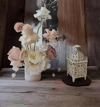 Load image into Gallery viewer, White boho table lantern - SMALL - HIRE ONLY