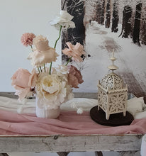 Load image into Gallery viewer, White boho table lantern - SMALL - HIRE ONLY