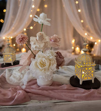 Load image into Gallery viewer, Boho blush romantic table / aisle flowers - HIRE ONLY