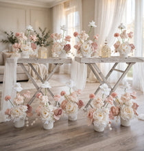 Load image into Gallery viewer, Boho blush romantic table / aisle flowers - HIRE ONLY