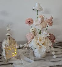Load image into Gallery viewer, White boho table lantern - SMALL - HIRE ONLY