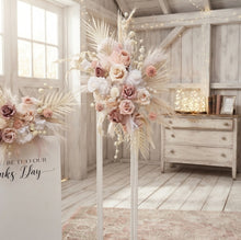 Load image into Gallery viewer, Boho blush romantic hanging flowers LARGE - HIRE ONLY
