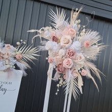 Load image into Gallery viewer, Boho blush romantic hanging flowers LARGE - HIRE ONLY