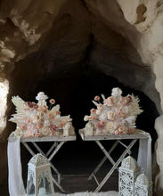 Load image into Gallery viewer, Boho blush romantic floor / plinth / table flowers - HIRE ONLY