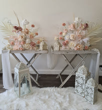 Load image into Gallery viewer, Boho blush romantic floor / plinth / table flowers - HIRE ONLY