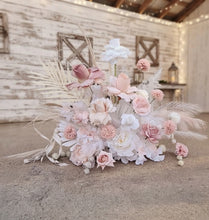 Load image into Gallery viewer, Boho blush romantic floor / plinth / table flowers - HIRE ONLY