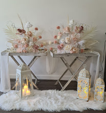 Load image into Gallery viewer, Boho blush romantic floor / plinth / table flowers - HIRE ONLY