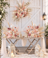 Load image into Gallery viewer, Boho blush romantic floor / plinth / table flowers - HIRE ONLY