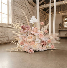 Load image into Gallery viewer, Boho blush romantic floor / plinth / table flowers - HIRE ONLY