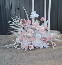Load image into Gallery viewer, Boho blush romantic floor / plinth / table flowers - HIRE ONLY
