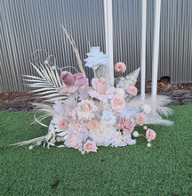 Load image into Gallery viewer, Boho blush romantic floor / plinth / table flowers - HIRE ONLY