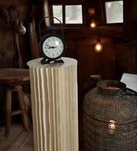 Load image into Gallery viewer, Black antique rustic clock – additional decor - HIRE ONLY