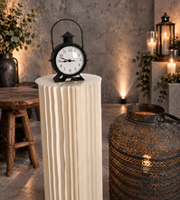 Load image into Gallery viewer, Black antique rustic clock – additional decor - HIRE ONLY