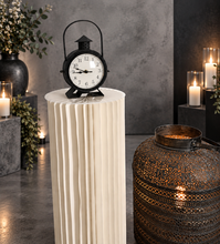 Load image into Gallery viewer, Black antique rustic clock – additional decor - HIRE ONLY