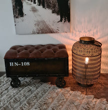 Load image into Gallery viewer, Unique rustic ottoman / bench seat – additional decor - HIRE ONLY