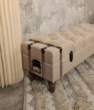 Load image into Gallery viewer, Unique Boho ottoman / bench seat – additional decor - HIRE ONLY