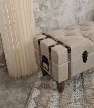 Load image into Gallery viewer, Unique Boho ottoman / bench seat – additional decor - HIRE ONLY