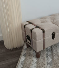 Load image into Gallery viewer, Unique Boho ottoman / bench seat – additional decor - HIRE ONLY
