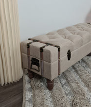 Load image into Gallery viewer, Unique Boho ottoman / bench seat – additional decor - HIRE ONLY