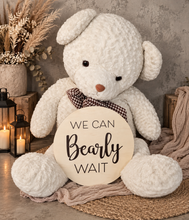 Load image into Gallery viewer, Baby shower double sided wood round - HIRE ONLY