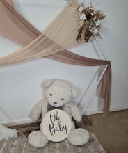 Load image into Gallery viewer, Hexagonal Backdrop Baby shower neutral / nude - Package 1 - HIRE ONLY