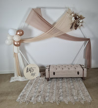 Load image into Gallery viewer, Hexagonal Backdrop Neutral & Nude colours – Package 1 - HIRE ONLY