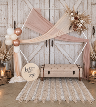 Load image into Gallery viewer, Hexagonal Backdrop Neutral & Nude colours – Package 1 - HIRE ONLY