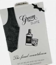 Load image into Gallery viewer, Grooms Preparation Room Welcome sign - HIRE ONLY