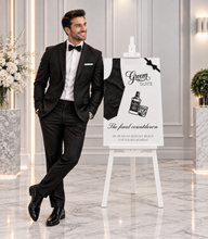 Load image into Gallery viewer, Grooms Preparation Room Welcome sign - HIRE ONLY
