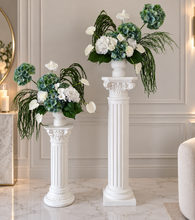 Load image into Gallery viewer, Popular green & white floor / plinth / table flowers - HIRE ONLY
