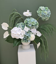 Load image into Gallery viewer, Popular green & white floor / plinth / table flowers - HIRE ONLY