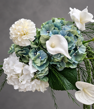 Load image into Gallery viewer, Green & white flowers event welcome sign - HIRE ONLY