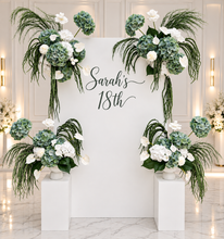 Load image into Gallery viewer, Popular Green & white flowers Set up – Option 1 - HIRE ONLY