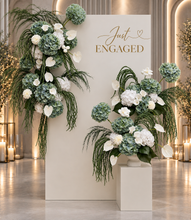 Load image into Gallery viewer, Popular Green & white flowers Set up – Option 1 - HIRE ONLY