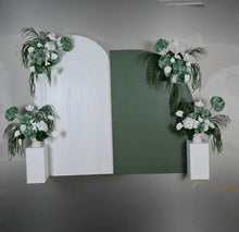 Load image into Gallery viewer, Popular Green & white flowers Set up – Option 5 - HIRE ONLY